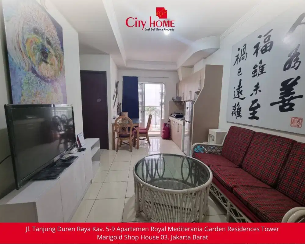 Disewakan Murah Apartemen Fully Furnished 2 Bedroom, Siap Huni