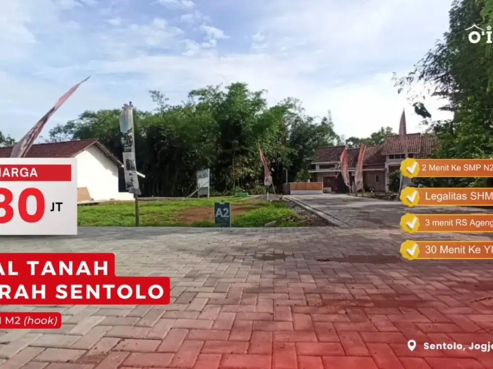 Tanah murah di kuloprogo Lokasi dalam perumah  jogja