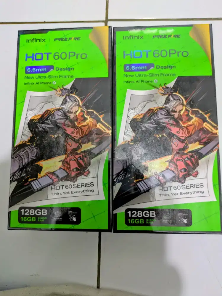 2 Unit Infinix hot 60 pro 8/128gb segel BNIB