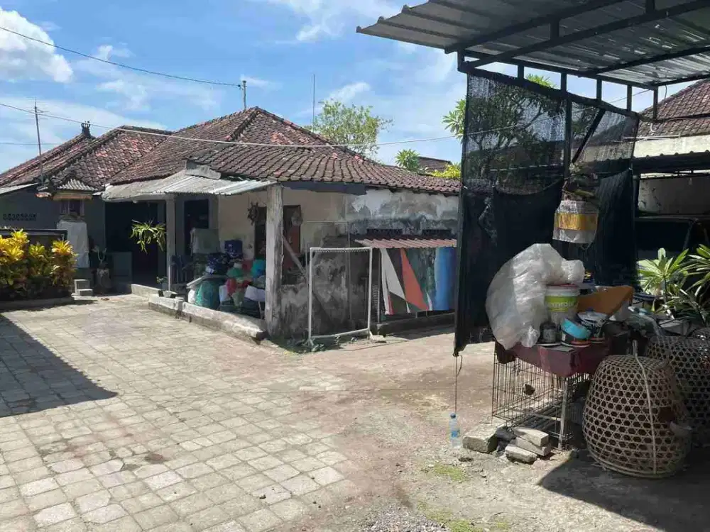 JUAL CEPAT Tanah + Bangunan Kosan Luas 580m² Lokasi Jl Pendidikan Sidakarya Denpasar Selatan area Pemikiman strategis