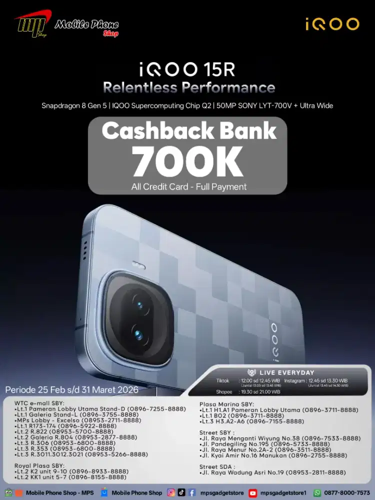 PROMO IQOO 15R (PO)