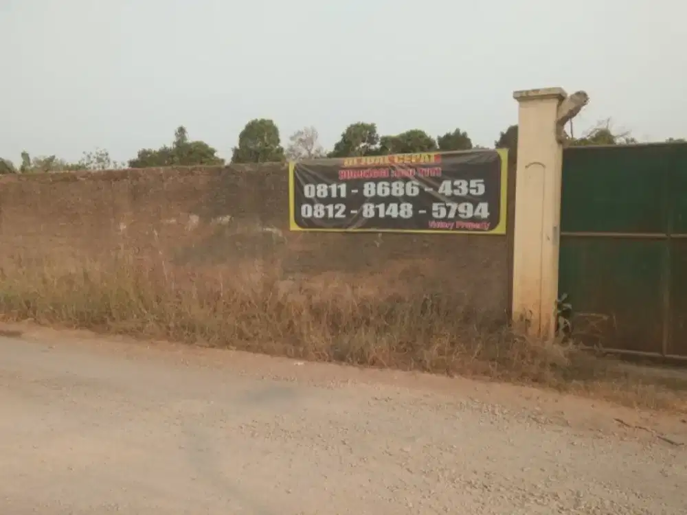 dijual cepat, tanah di jalan raya kubang, cileungsi, kab bogor