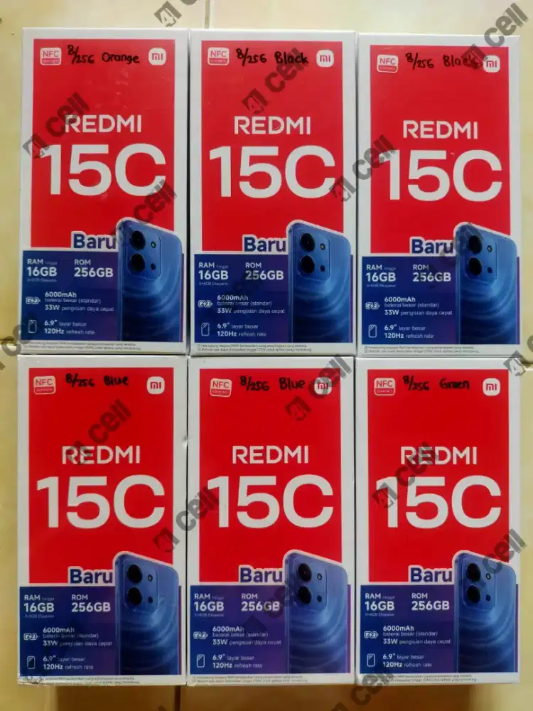 Redmi 15C ram 8/256 100% baru Termurah