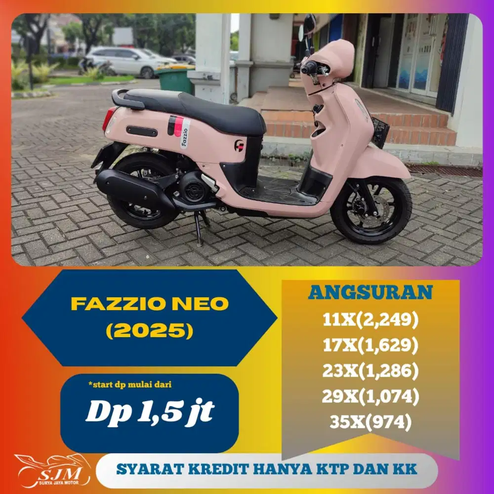 YAMAHA FAZZIO NEO 2025 PAJAK HIDUP