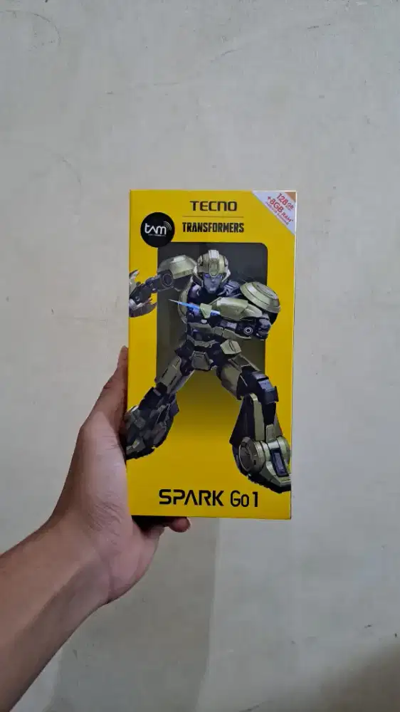 Tecno spark go 1 4/128 gold garansi resmi