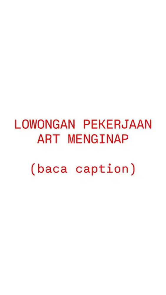 LOKER ART MENGINAP