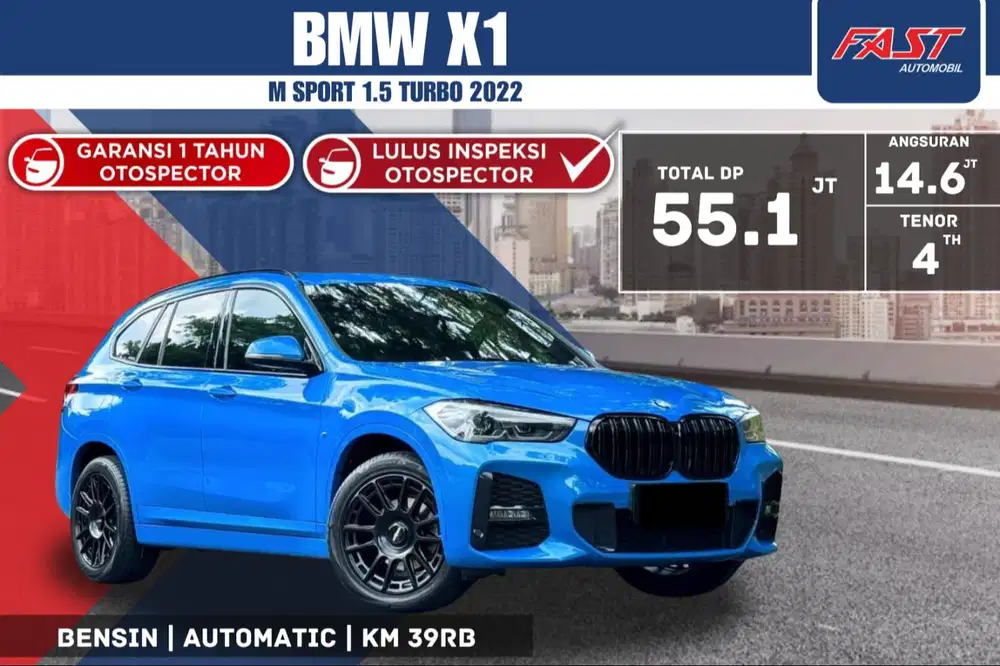 BMW X1 M SPORT 2022 PANORAMIC LOW KM.39RB & PAJAK PANJANG