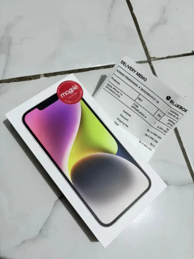 iPhone 14 warna Starlight 128GB