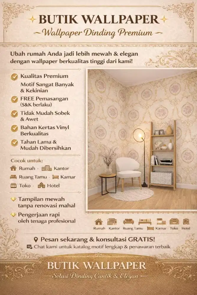 Wallpaper dinding premium