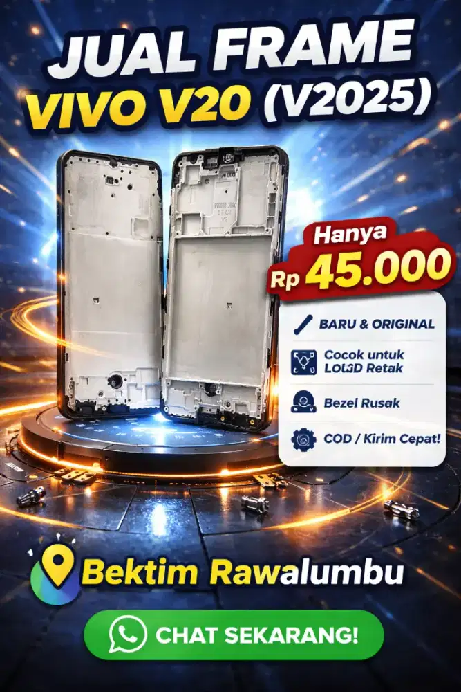 Frame Tulang Tengah Vivo V20 V2025 Baru – COD Rawalumbu