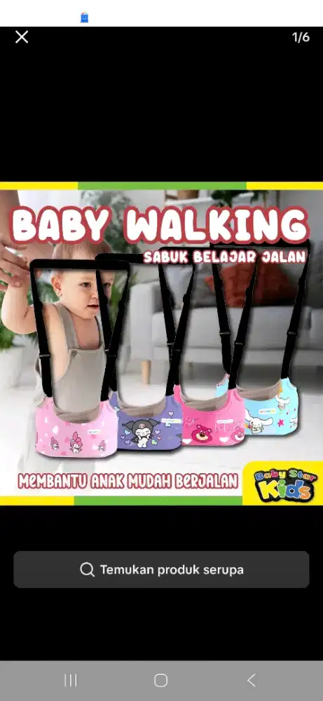 Baby walking baru