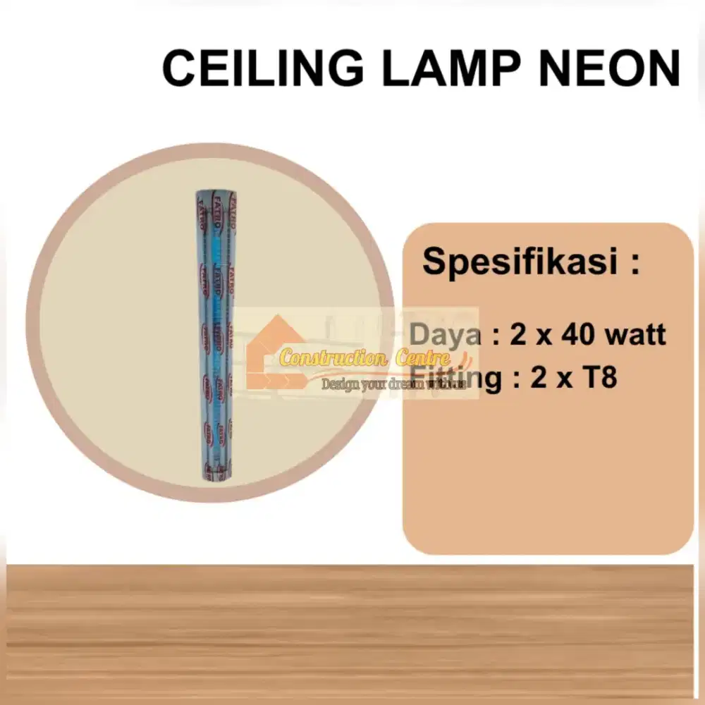 lampu plafon neon panjang