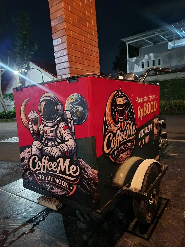LOWONGAN KERJA SEBAGAI RIDER GEROBAK KOPI KELILING