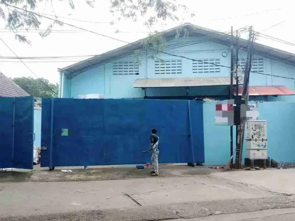 Di Jual Gudang Siap Pakai, crane timbangan kapasitas 20 ton, dekat Jalan inspeksi Kalimalang, Setiadarma, Tambun Selatan