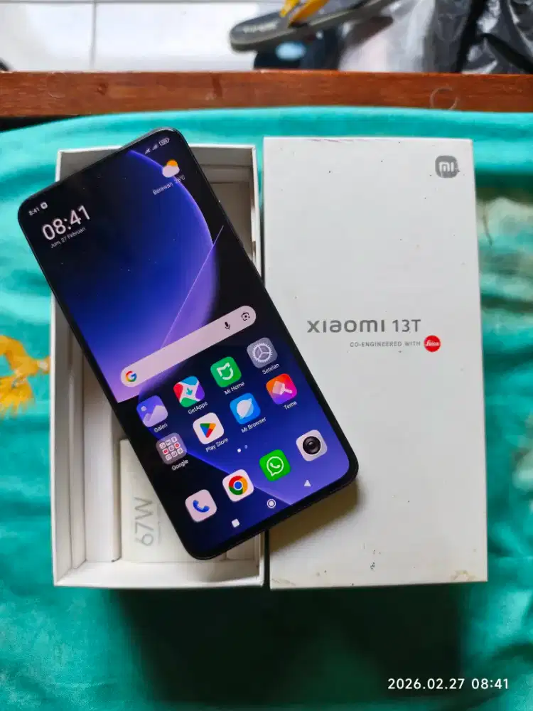 Xiaomi 13T 12/256 Fullset ori Segel mulus no minus istimew