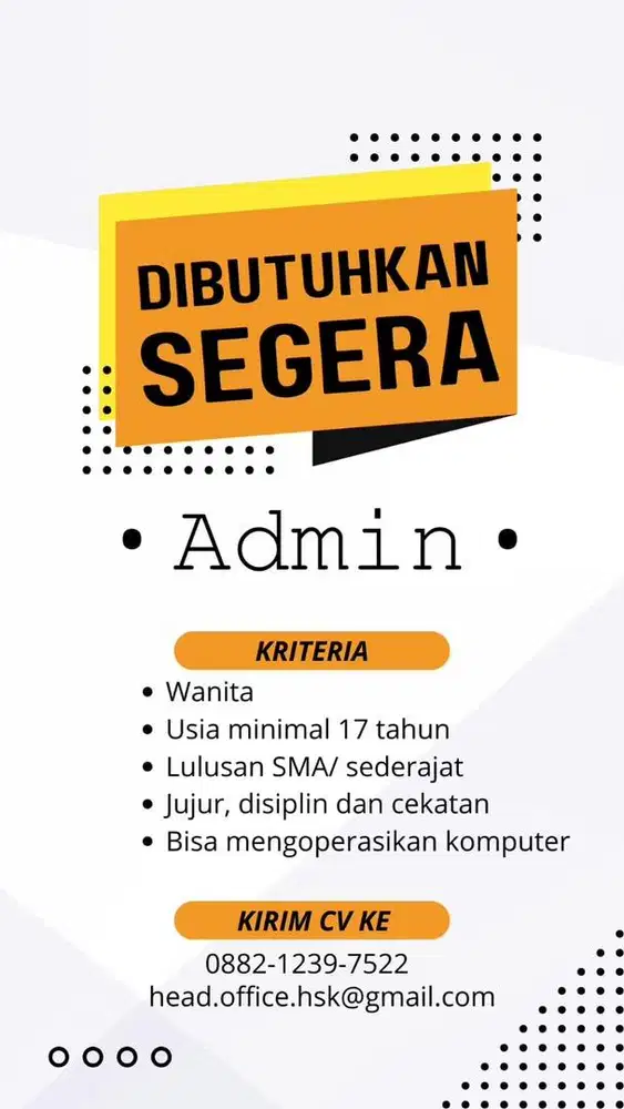 Loker wanita bag. admin