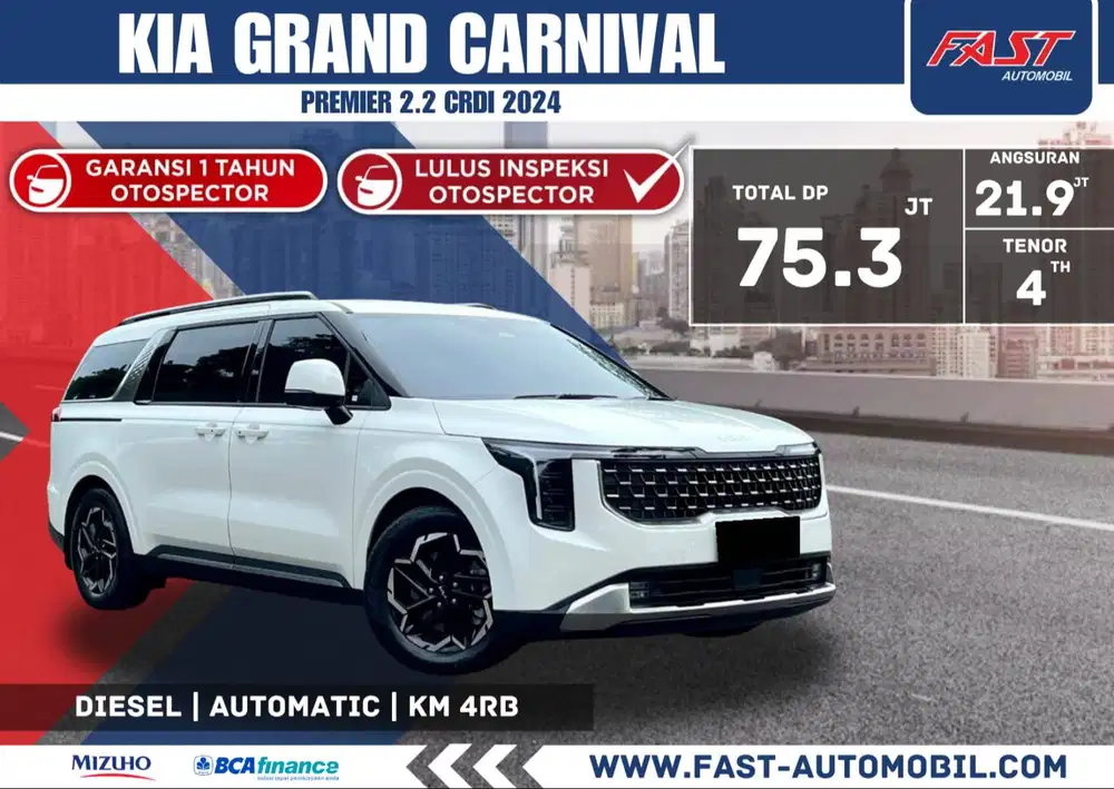 KIA GRAND CARNIVAL PREMIERE 2.2 CRDi DIESEL AT 2024 11 SEAT LOW KM.4RB