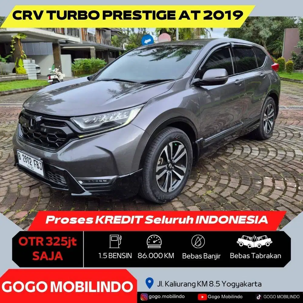 Honda CRV Turbo Prestige Matic 2019 ORISINIL DP Minim Tiggo