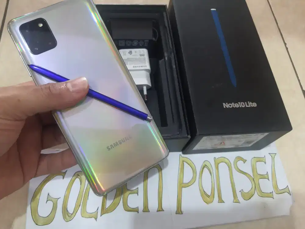 Samsung Note 10 Lite Fullset#Golden Ponsel