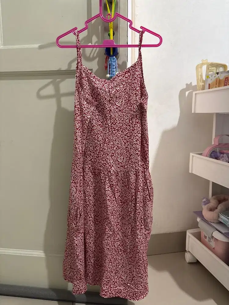Dress anak uniqlo merah