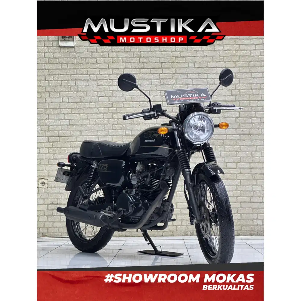 Perfect Condition!!Kawasaki W175 Black Style 2024 Plat Jatim-Mustika
