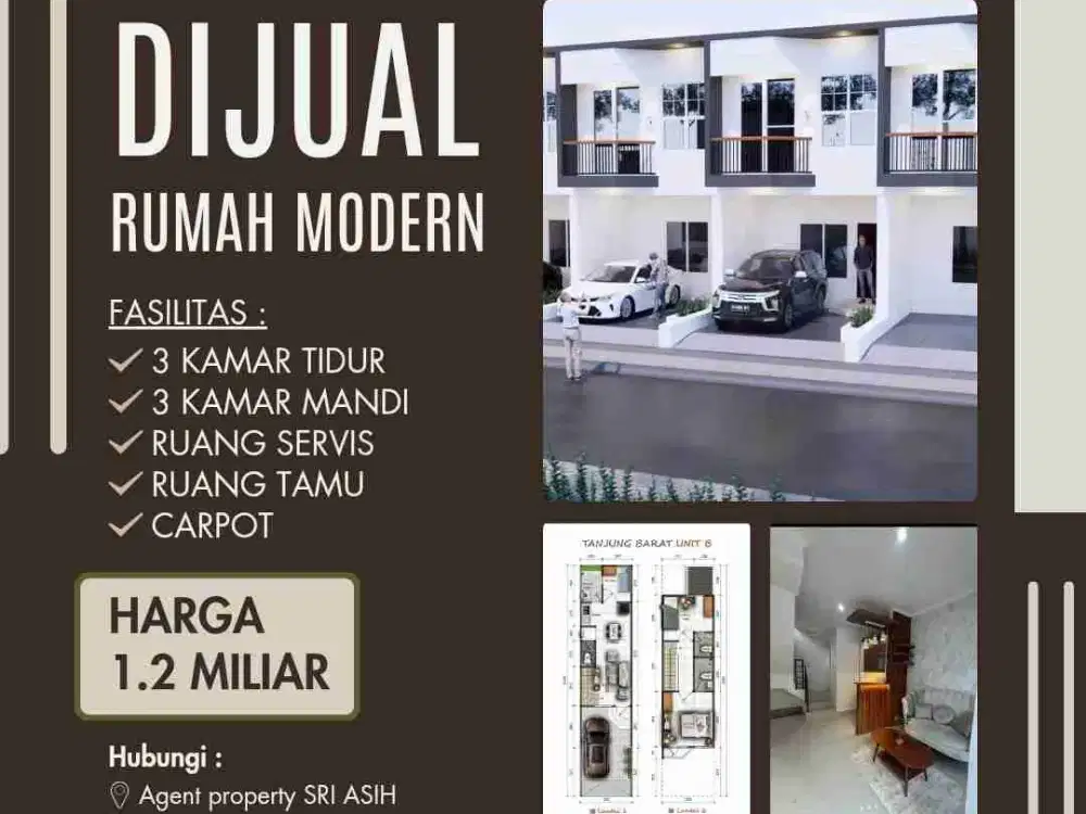 Di jual Rumah Baru Mewah Tanjung barat dekat dengan University UMIBA dan AEON Mall Jakarta selatan