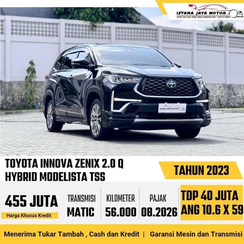 Toyota Innova Zenix Q HV modelista TSS AT th 2023 #istana jaya motor