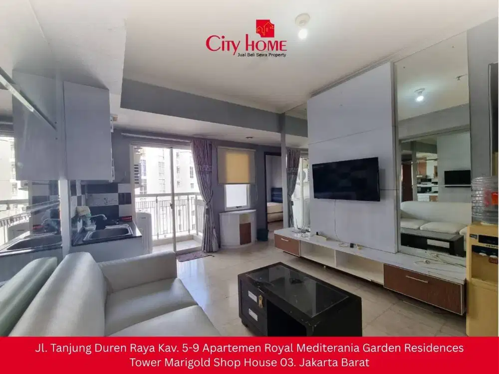 Disewakan 2+1BR Siap Huni Royal Mediterania Garden Jakarta Barat