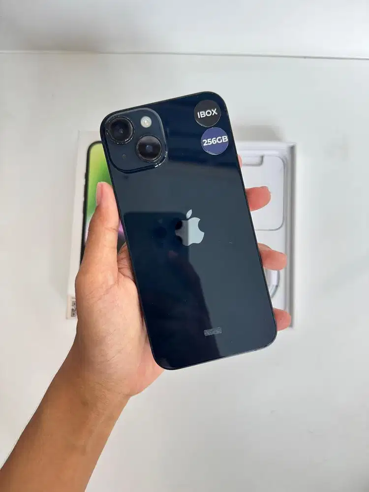 IPHONE 14 256GB SECOND IBOX FULLSET MINUS LECET LAYAR