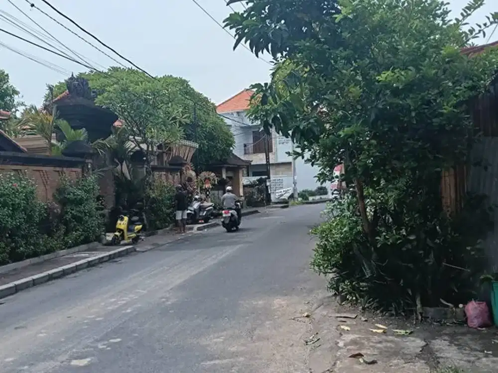 Dikontrakan Disewakan  Tanah Area Villa Di Jalan Gunung Sari Sanur Bali.