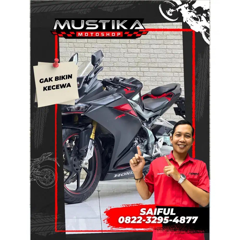 Odo 4rb Mulus!!Honda CBR 250RR ABS 2017 Black N Asli Mulus-Mustika