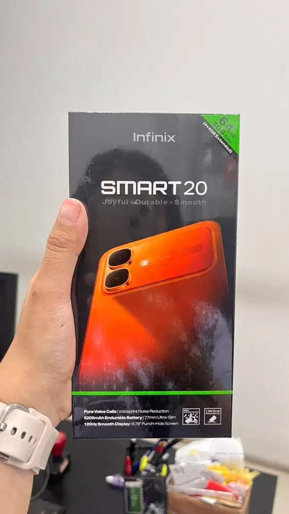 Infinix Sejutaan Smart 20 4/64 Segel box , Garansi resmi