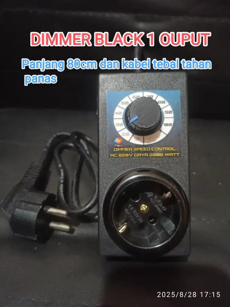 Dimmer colok AC 220V pengatur kecepatan bor gerinda peredup lampu dll