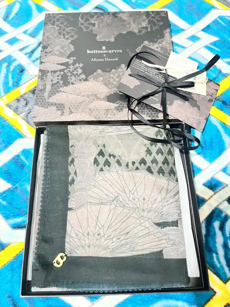 Preloved button scarves