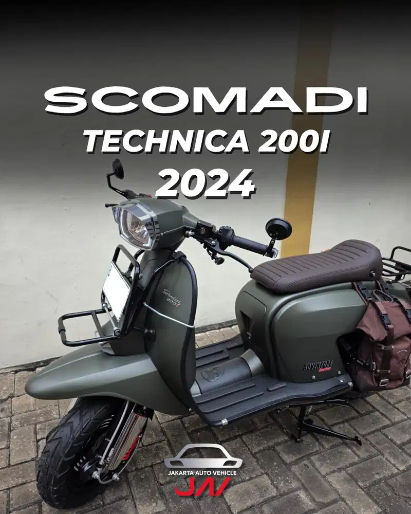 SCOMADI TECHNICA 200i 2024 / KM 200 PERAK LUPA PAKAI