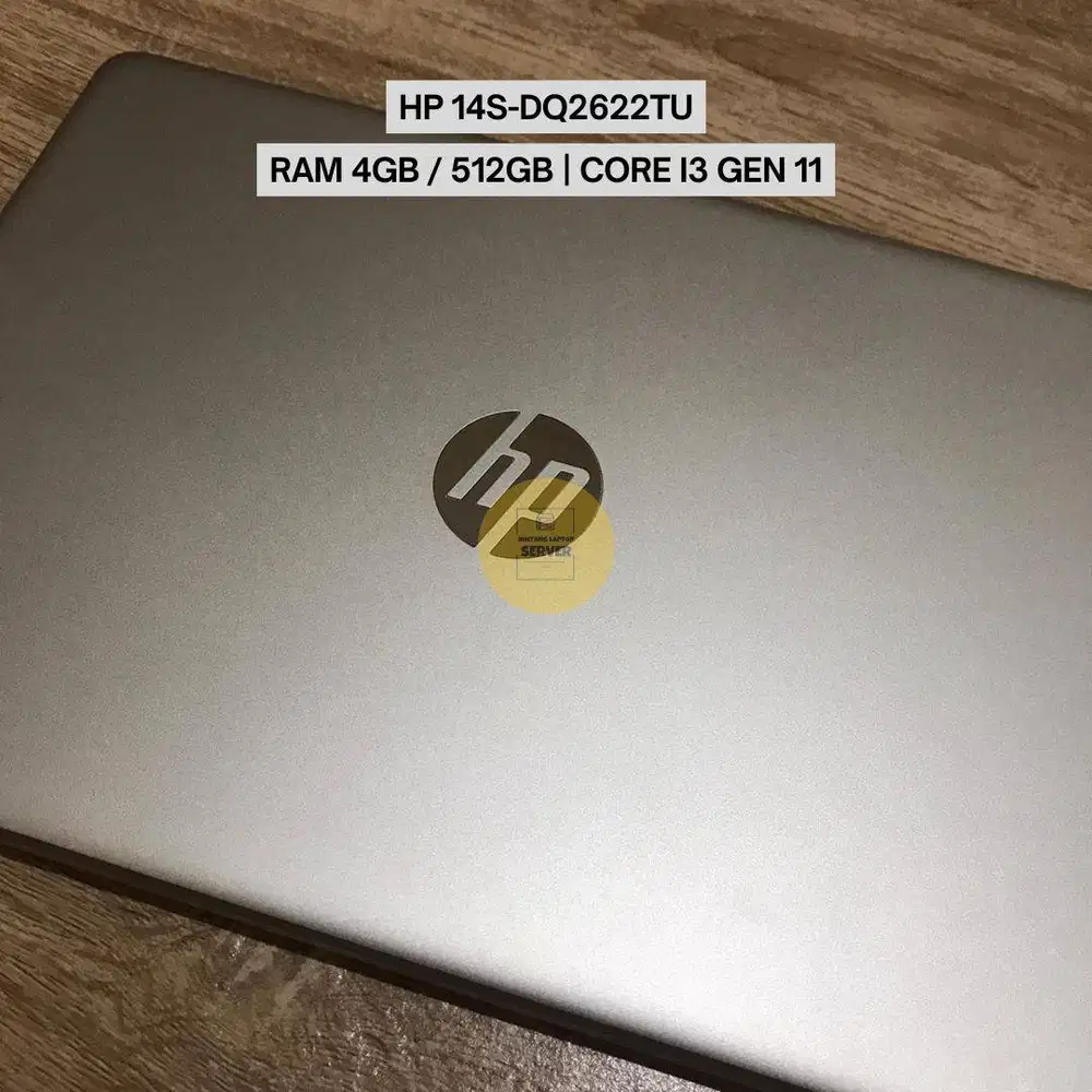 HP 14S-DQ2622TU Core i3 Gen 11 / 4GB / 512GB SSD – Tipis & Ringan