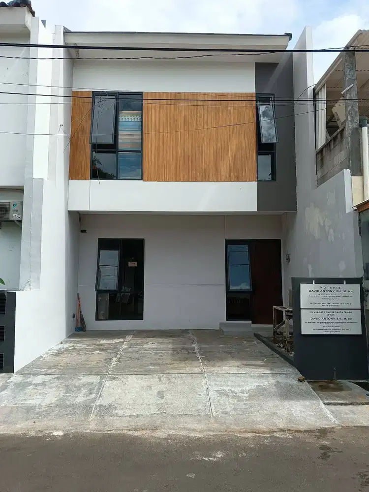 Rumah modern minimalis dengan sentuhan Japanese style di Nusa Loka BSD
