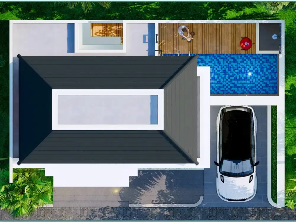 Rumah 2 Lantai Sleman Desain Elegan & Fasilitas Keluarga