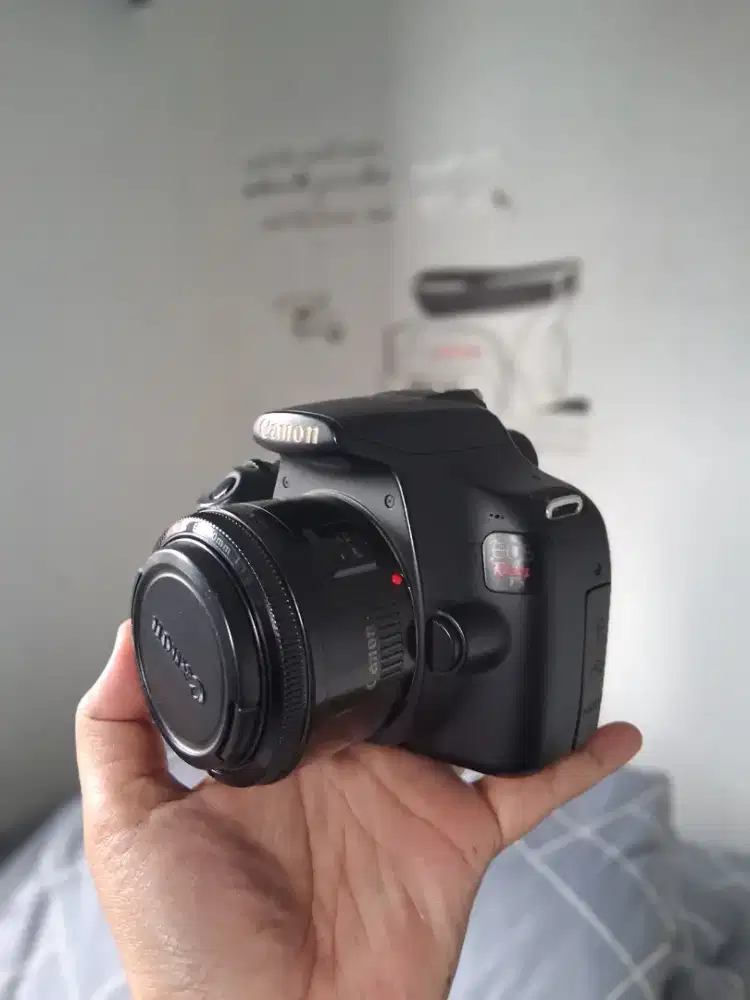 Canon 1200d lensa fix canon 50mm f1,8 mark 2