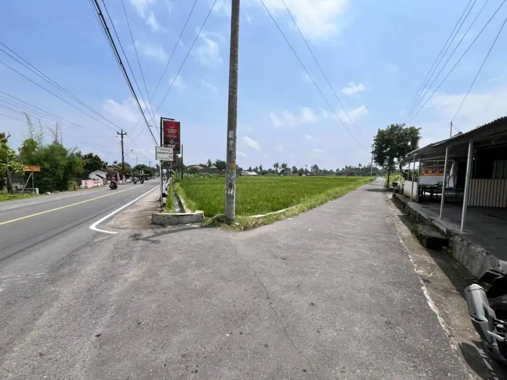 Tanah Strategis Sleman Timur, 500 Meter SPBU Selomartani