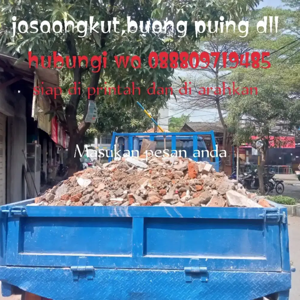 jasa,pengurugan tanah,puing,buang sampah,penggalian pondasi dll