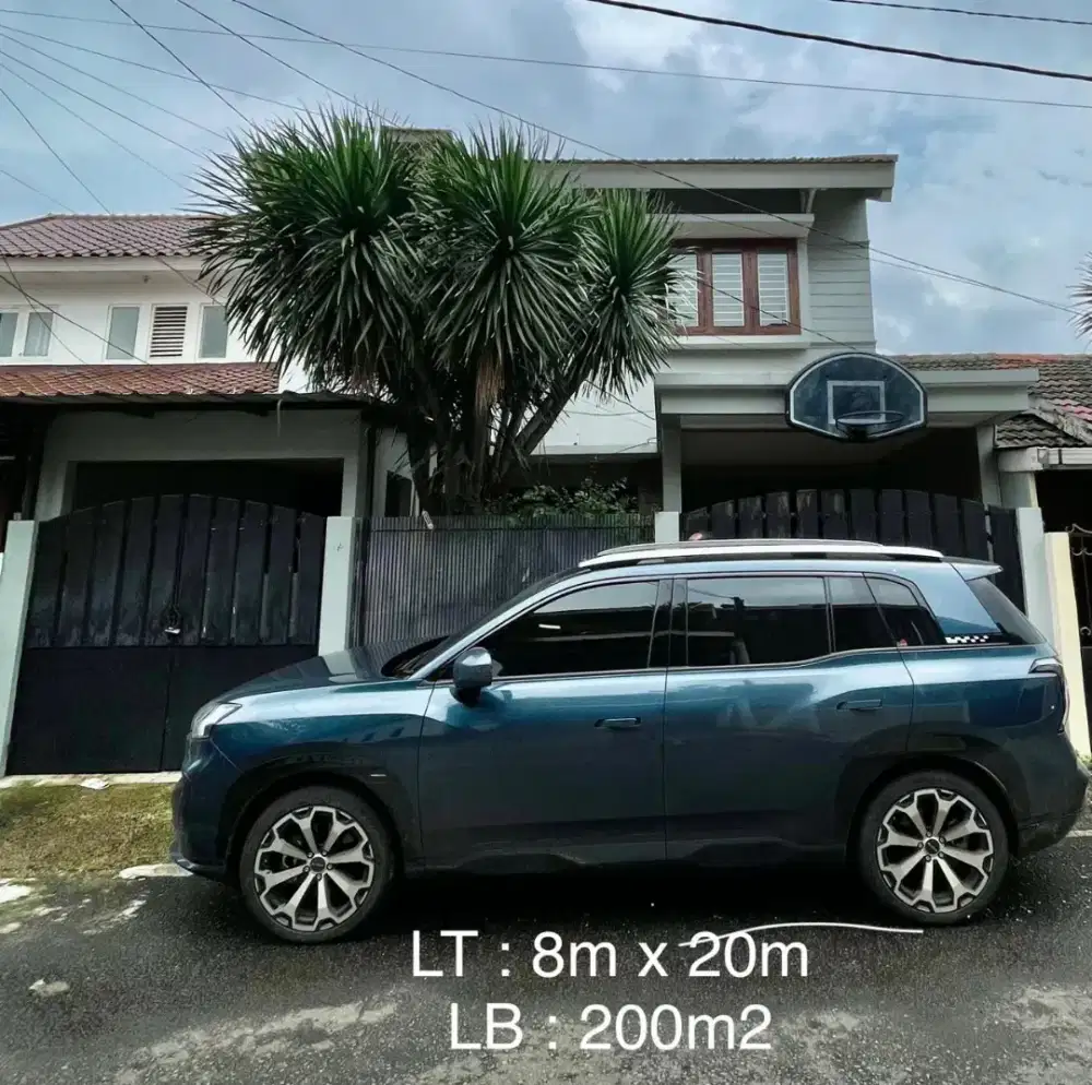 Rumah Baru Direnovasi Asri Griya Loka BSD City Serpong Tangerang