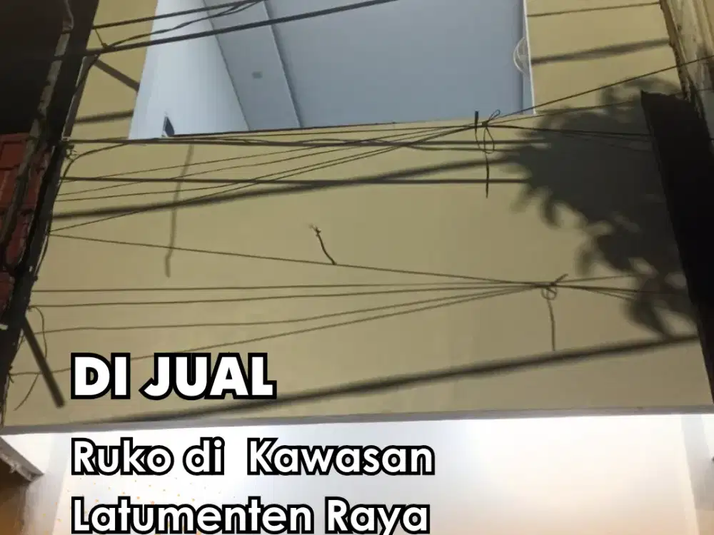 Di Jual Ruko di  Kawasan Latumenten Raya, Jakarta Barat 2 Setengah lantai