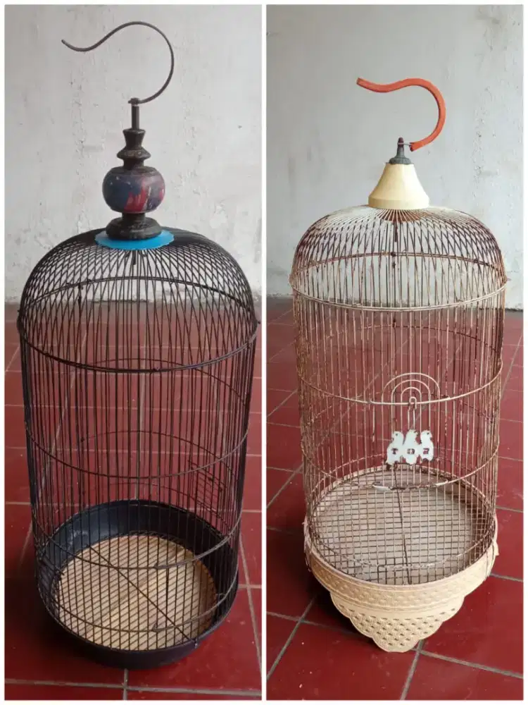 Kandang Burung Jeruji Besi ( Lovebird Kenari Parkit Dll ) Fullset