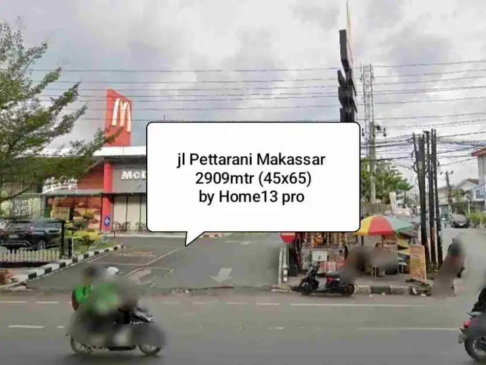 jl Pettarani Makassar jalan utama 2909 mtr dekat Panakukang Boulevard