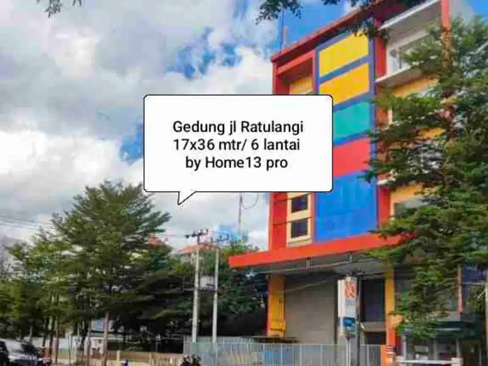 Gedung Sewa jl Ratulangi Makassar 6 lantai
