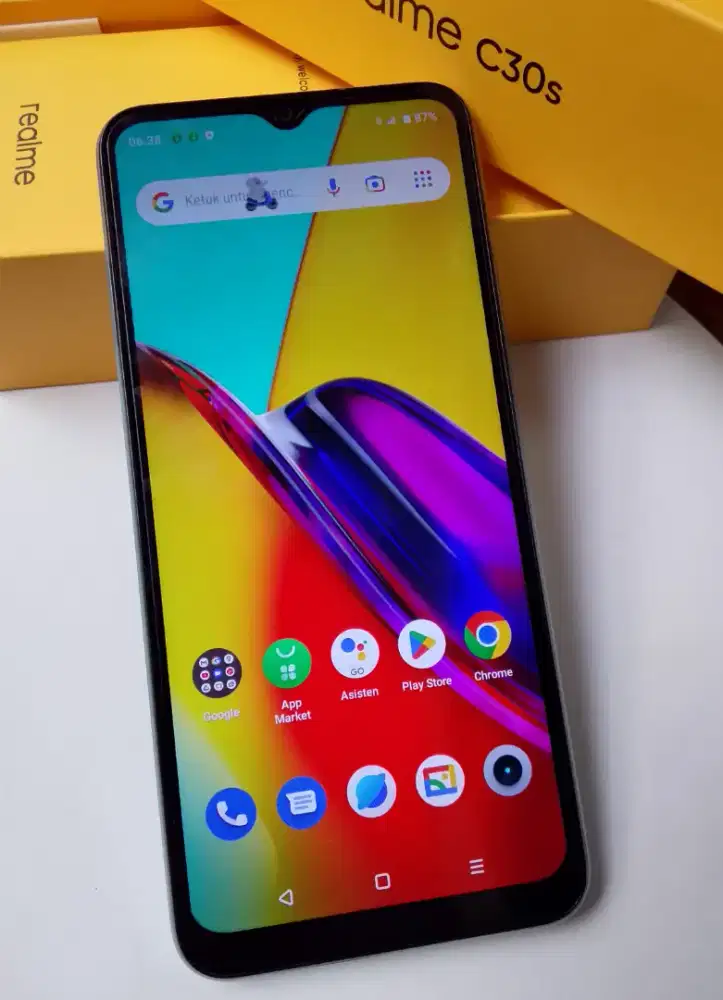 Realme C30s Ram 3/32 Lengkap Mulus