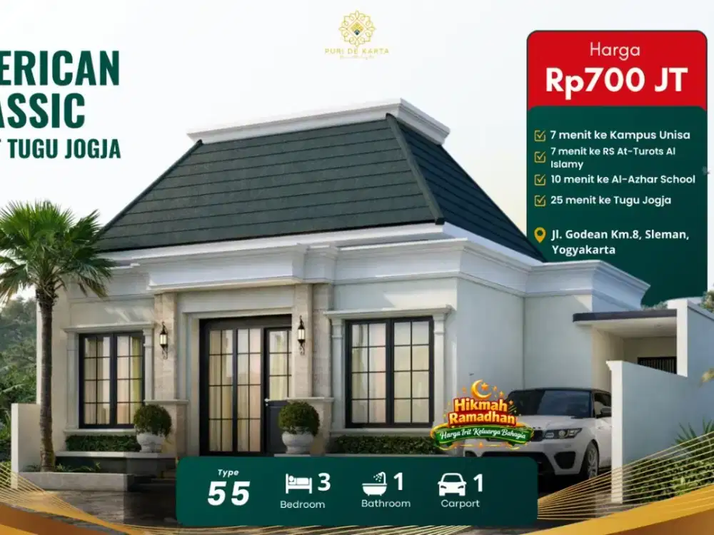 Rumah Murah Di godean sleman Dekat kampus  UNNISA yogyakarta