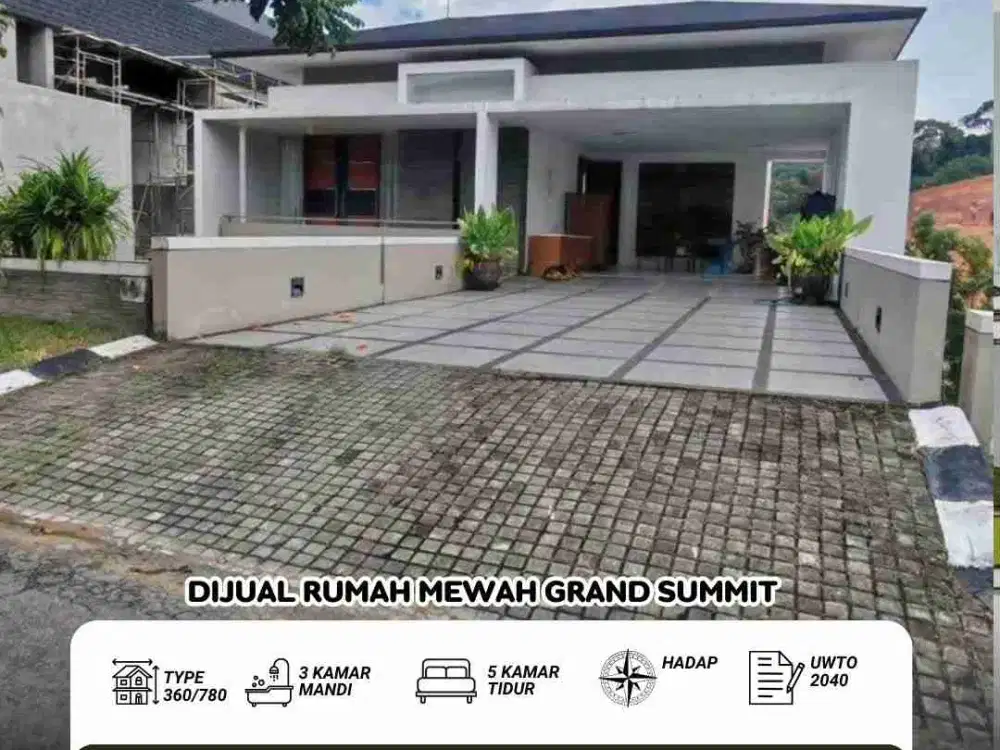 Dijual cepat rumah Grand summit at southlink