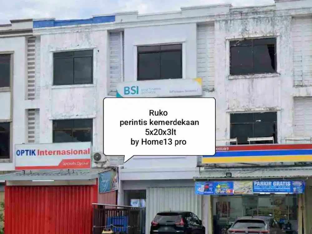 Ruko Murah Jl Perintis kemerdekaan dekat Semeru (ex Bank)